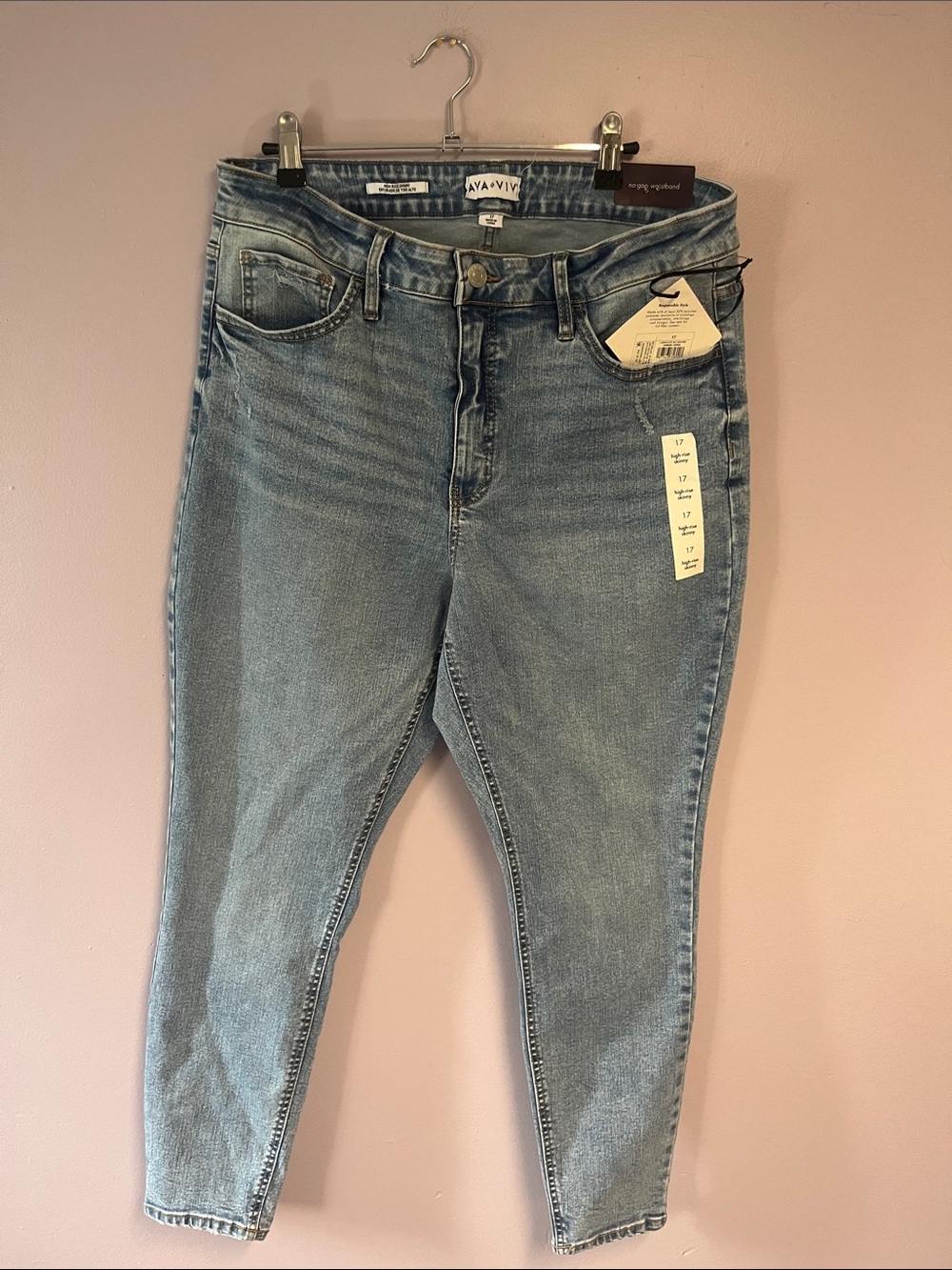 Ava & Viv Light Blue Skinny Jeans - High Rise
